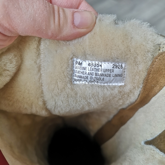 Timberland Special Limited Edition Shertang Shearling Brown Suede Leather Boots - Picture 16 of 16